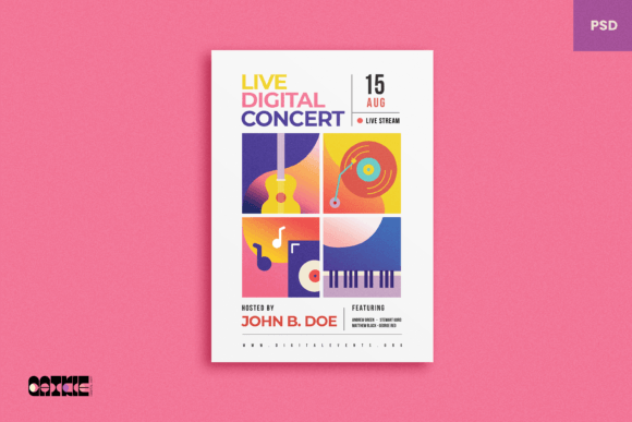 Download Live Stream Music Event Flyer - Premium Resources