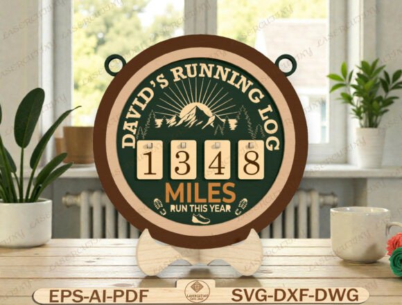 Download Running Log Tracker Laser Cut File - Running Collection